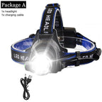 Rechargeable LED  Headlamps Ultra-bright High lumens Zoomable Waterproof LED Headlight Head Torch Flashlight Head Lamp For Fishing  Hands-Free Headlight Stevvex