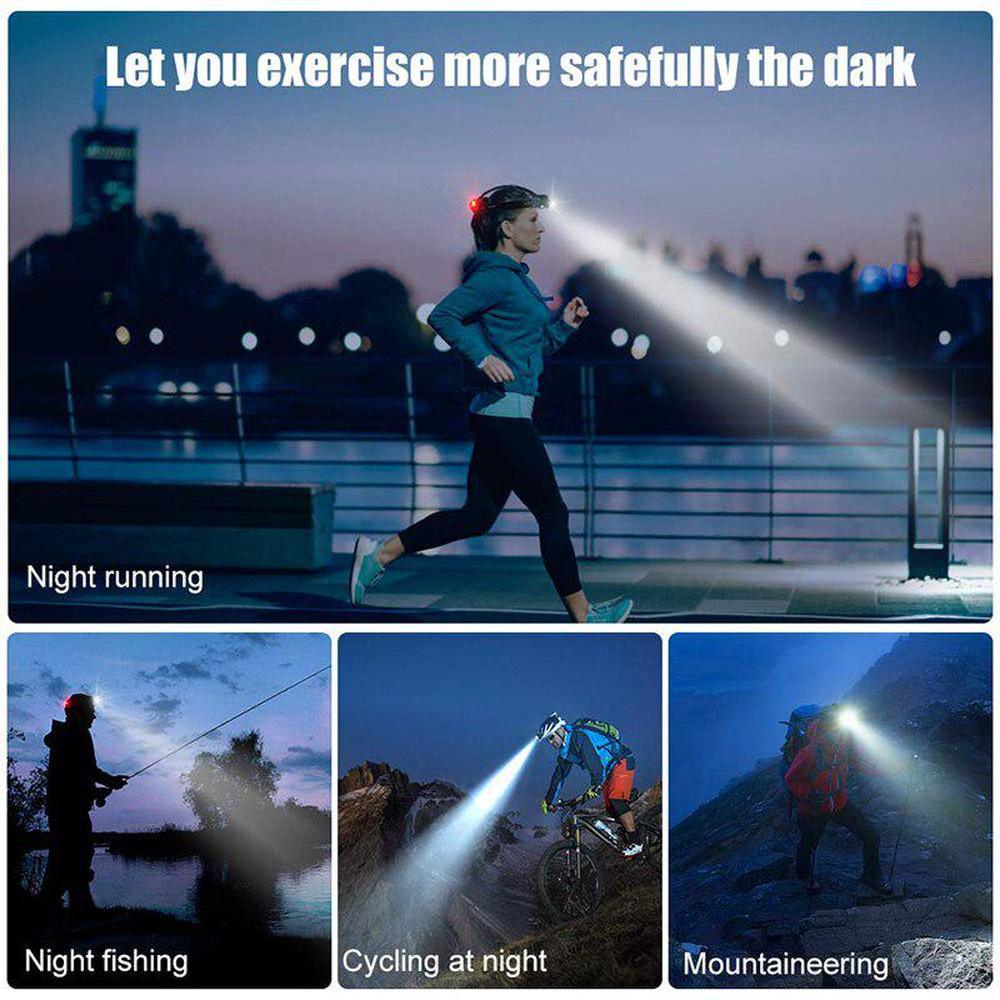 Rechargeable LED  Headlamps Ultra-bright High lumens Zoomable Waterproof LED Headlight Head Torch Flashlight Head Lamp For Fishing  Hands-Free Headlight Stevvex