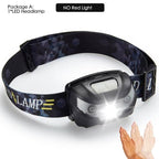 Rechargeable LED Powerfull Headlamp Flashlight USB Waterproof Headlamp Motion Body Sensor Headlight For Adults & Kids Camping Flashlight Outdoors Camping Running Biking Fishing Stevvex