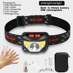 Rechargeable LED Powerfull Headlamp Flashlight USB Waterproof Headlamp Motion Body Sensor Headlight For Adults & Kids Camping Flashlight Outdoors Camping Running Biking Fishing Stevvex