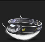 Rechargeable LED Powerfull Headlamp Flashlight USB Waterproof Headlamp Motion Body Sensor Headlight For Adults & Kids Camping Flashlight Outdoors Camping Running Biking Fishing Stevvex
