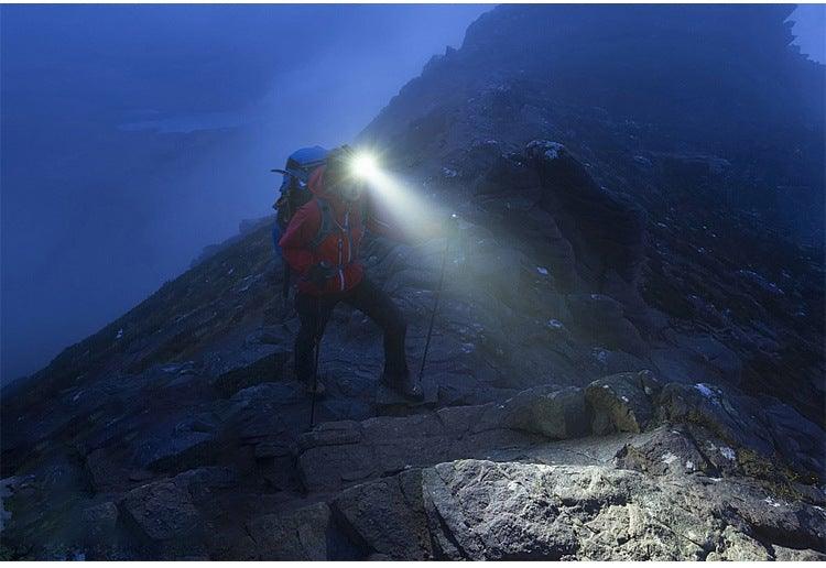 Rechargeable LED Powerfull Headlamp Flashlight USB Waterproof Headlamp Motion Body Sensor Headlight For Adults & Kids Camping Flashlight Outdoors Camping Running Biking Fishing Stevvex