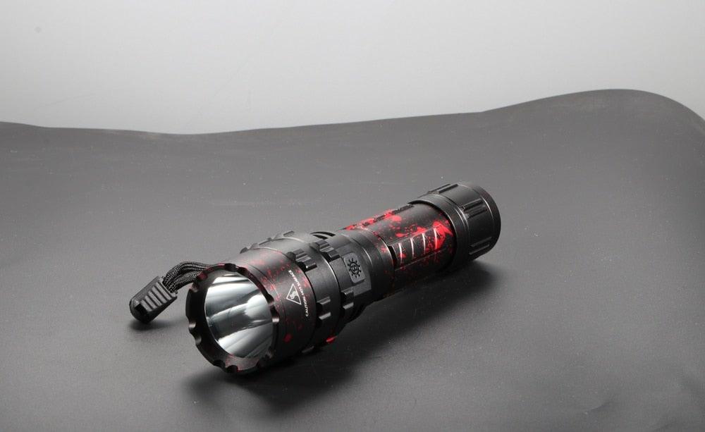 Rechargeable  LED Tactical Flashlights Waterproof Powerful High Lumen Super  Bright Power LED Aluminum Flashlight For Hiking Outdoor Camping Fishing Jogging Running HouseholdPowerful Light Stevvex
