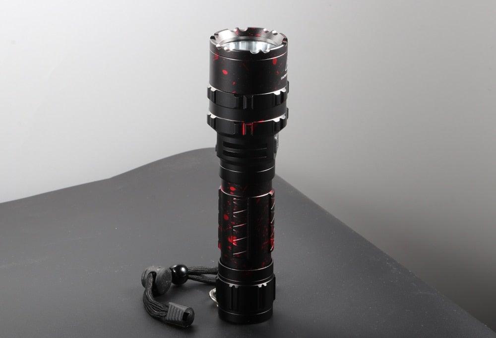 Rechargeable  LED Tactical Flashlights Waterproof Powerful High Lumen Super  Bright Power LED Aluminum Flashlight For Hiking Outdoor Camping Fishing Jogging Running HouseholdPowerful Light Stevvex