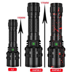 Rechargeable  LED Tactical Flashlights Waterproof Powerful High Lumen Super  Bright Power LED Aluminum Flashlight For Hiking Outdoor Camping Fishing Jogging Running HouseholdPowerful Light Stevvex