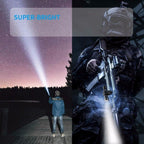 Rechargeable  LED Tactical Flashlights Waterproof Powerful High Lumen Super  Bright Power LED Aluminum Flashlight For Hiking Outdoor Camping Fishing Jogging Running HouseholdPowerful Light Stevvex
