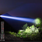 Rechargeable  LED Tactical Flashlights Waterproof Powerful High Lumen Super  Bright Power LED Aluminum Flashlight For Hiking Outdoor Camping Fishing Jogging Running HouseholdPowerful Light Stevvex