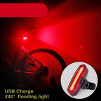 Rechargeable LED USB Mountain Bike Tail Light Taillight Safety Warning Bicycle Rear Light Bicycle Lamp Red High Intensity Rear LED Accessories Fits On Any Road Bikes Helmets Stevvex