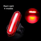 Rechargeable LED USB Mountain Bike Tail Light Taillight Safety Warning Bicycle Rear Light Bicycle Lamp Red High Intensity Rear LED Accessories Fits On Any Road Bikes Helmets Stevvex