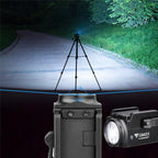 Rechargeable Spotlight Flashlight Waterproof  Adjustable High Lumen Super Bright USB LED Tactical Flashlight Gift Giving Torch Rail Mounted Flashlight For Outdoor Camping Hiking Fishing Jogging Walking Stevvex