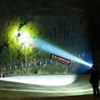 Rechargeable Super Bright High Lumen  Strong Light LED Head-Mounted Headlamp Waterproof Long-Range Flashlight For Outdoor Camping Household Riding  Night Fishing Headlight Stevvex