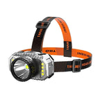 Rechargeable Super Bright High Lumen  Strong Light LED Head-Mounted Headlamp Waterproof Long-Range Flashlight For Outdoor Camping Household Riding  Night Fishing Headlight Stevvex