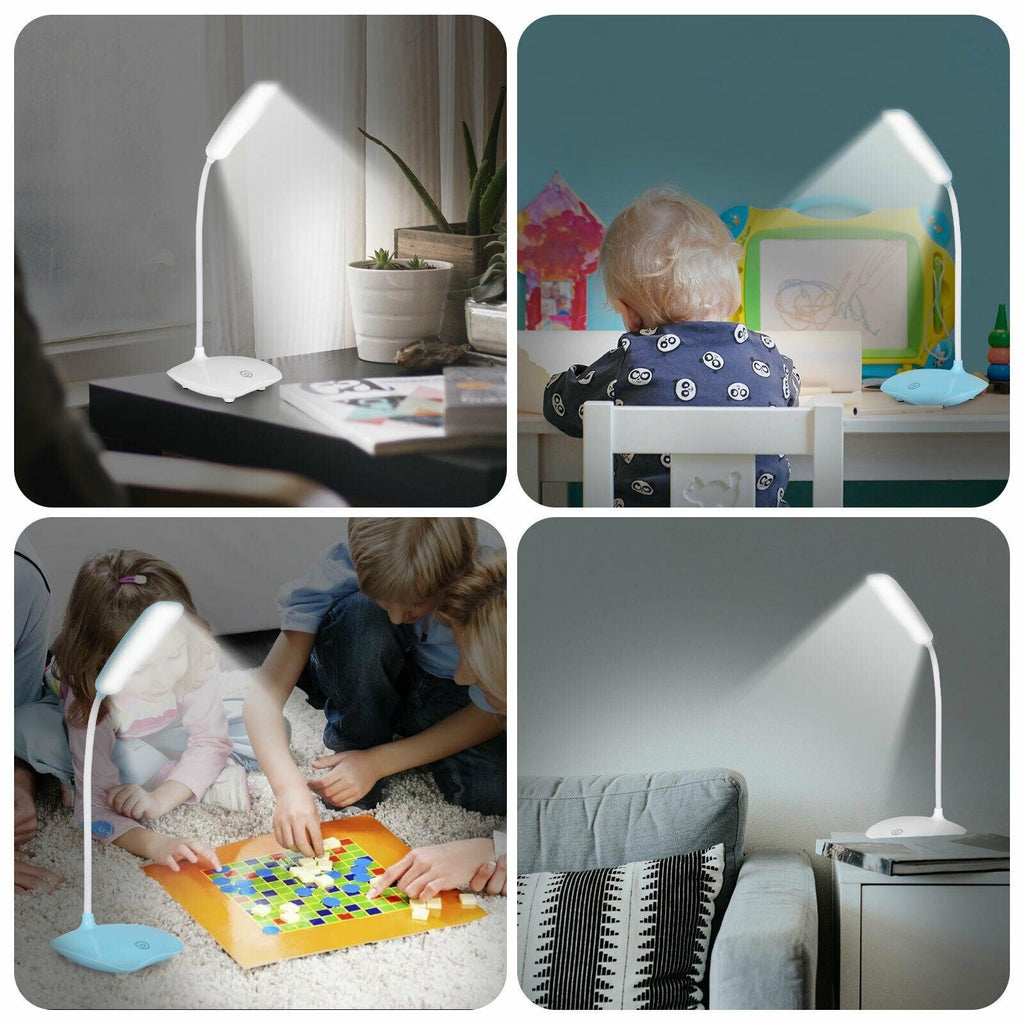 Rechargeable Table Lamp Desk Light Study Room Lamp, Modern Table Lamp, Flexible for Students To Read, Study Room Table Lamp Decorative Table Lamp Cute Study Lamps for Bedroom Décor Stevvex