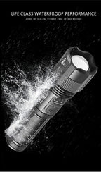 Rechargeable Tactical Flashlight USB LED High Quality Zoomable Torchlight High Lumen Super Bright Flashlight Waterproof Flashlight For Outdoor  Best Camping Hiking Riding Flashlight Stevvex