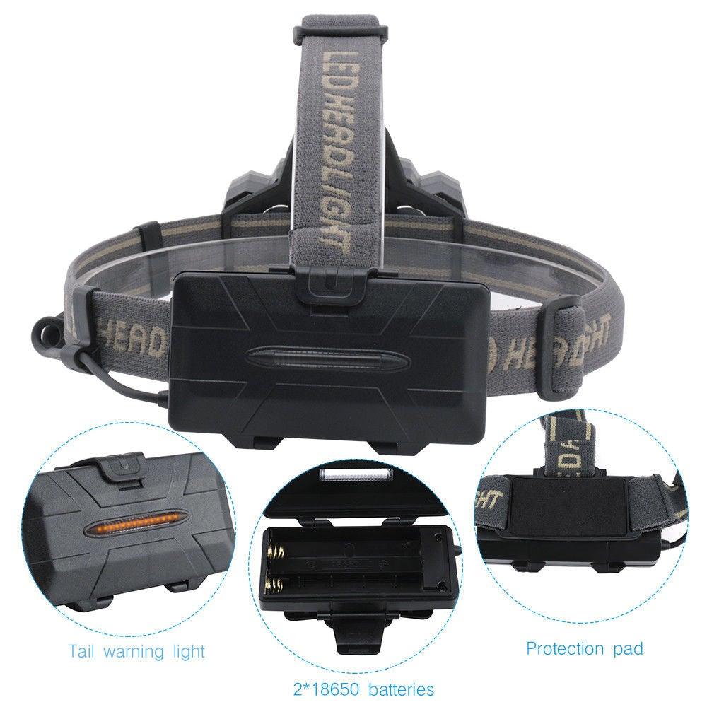 Rechargeable Ultra Bright Headlamp LED High Lumen   Headlamp USB Waterproof Flashlight Outdoor Camping 6 Modes Headlight For Outdoor Camping Cycling Running Fishing. Stevvex