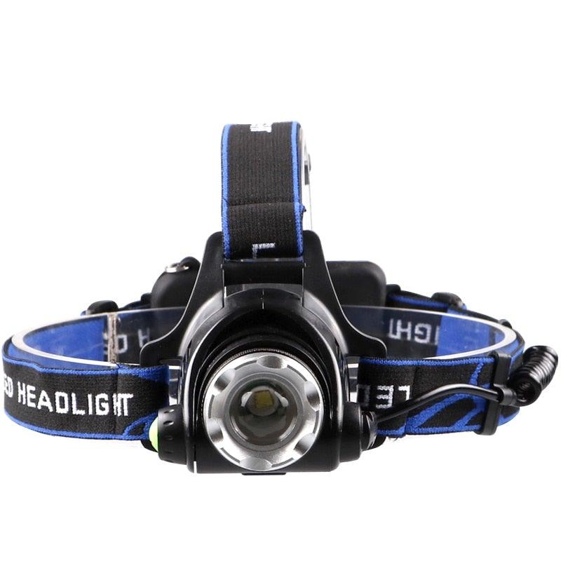 Rechargeable Ultra-bright High Lumen LED Headlamp Hands-Free USB Zoomable Headlight Waterproof  Super Bright Head Lights For Fishing Camping Hiking Riding JoggingTorch Flashlight Stevvex