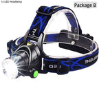 Rechargeable Ultra-bright High Lumen LED Headlamp Hands-Free USB Zoomable Headlight Waterproof  Super Bright Head Lights For Fishing Camping Hiking Riding JoggingTorch Flashlight Stevvex