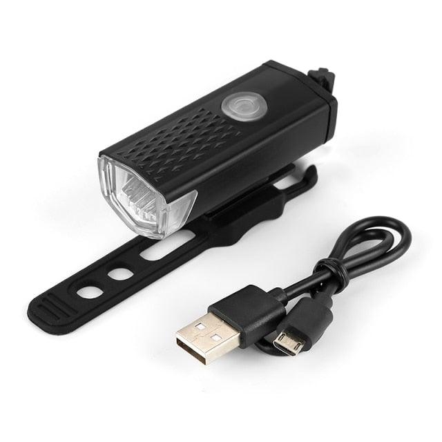 Rechargeable USB Bike Light Bicycle Front Rear Back Taillight Cycling Headlight Bicycle Lamp Flashlight Powerful Front And Back Lights Bicycle Accessories For Night Riding Cycling Safety Best Headlight With USB Tail Stevvex
