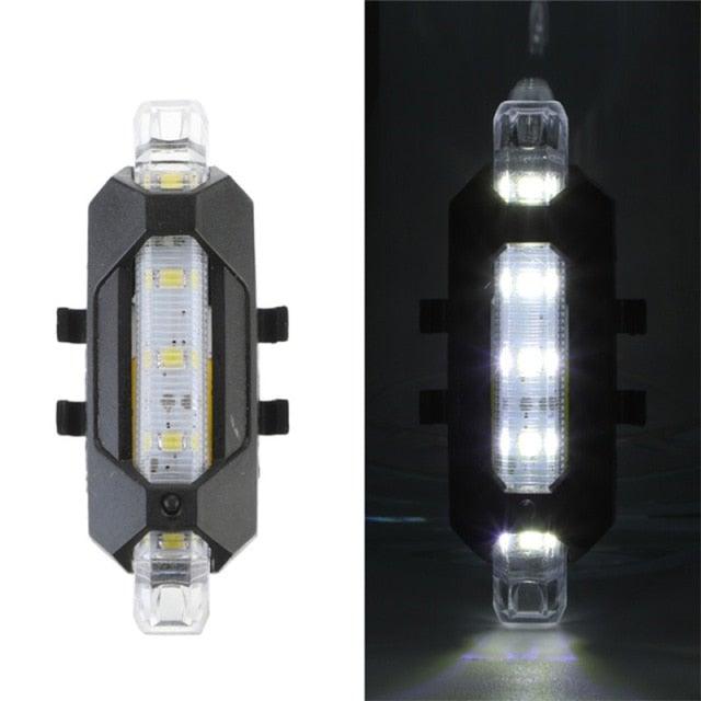 Rechargeable USB Bike Light Bicycle Front Rear Back Taillight Cycling Headlight Bicycle Lamp Flashlight Powerful Front And Back Lights Bicycle Accessories For Night Riding Cycling Safety Best Headlight With USB Tail Stevvex