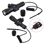 Rechargeable USB Charger High Lumen LED  Light Tactical Flashlight With Rail Mount Led Light White Tactical  Flashlight Pressure Switch For Long Distance Night Hunting Stevvex