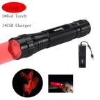 Rechargeable USB Charger High Lumen LED  Light Tactical Flashlight With Rail Mount Led Light White Tactical  Flashlight Pressure Switch For Long Distance Night Hunting Stevvex