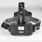 Rechargeable Usb Headlamp 500m Long Range Waterproof Headlight Lightweight Flashlight Hight Lumens Adjustable  Floodlight  For Outdoor Searchlight Hiking Camping Running Fishing Best Headlamps Stevvex