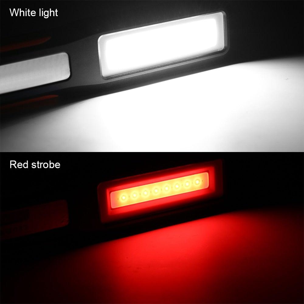 Rechargeable USB LED Work Lights Bright Flashlight and Work Light with Clip and Magnetic Base and Rotatable Clip  Magnetic Flashlight For Working Inspection Camping Car Repair Maintenance Stevvex