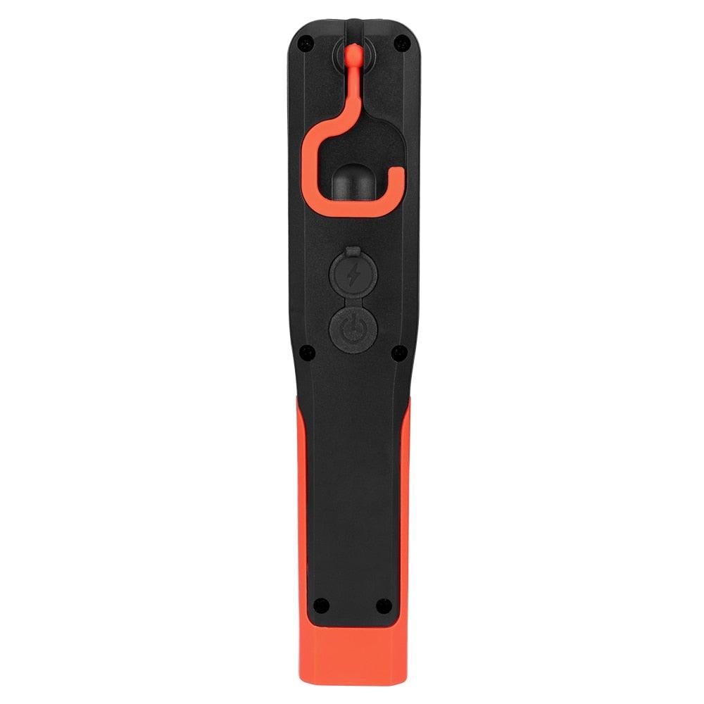 Rechargeable USB LED Work Lights Bright Flashlight and Work Light with Clip and Magnetic Base and Rotatable Clip  Magnetic Flashlight For Working Inspection Camping Car Repair Maintenance Stevvex