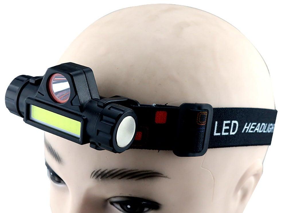 Rechargeable Waterproof Powerful LED Headlamp Portable Mini Built-in 18650 Battery Flashlight For  Portable Head Lamp Flashlight, Outdoor Lightweight Durable Headlight For Outdoor Running Camping Reading Fishing  Walking Jogging Headlight Stevvex