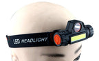 Rechargeable Waterproof Powerful LED Headlamp Portable Mini Built-in 18650 Battery Flashlight For  Portable Head Lamp Flashlight, Outdoor Lightweight Durable Headlight For Outdoor Running Camping Reading Fishing  Walking Jogging Headlight Stevvex
