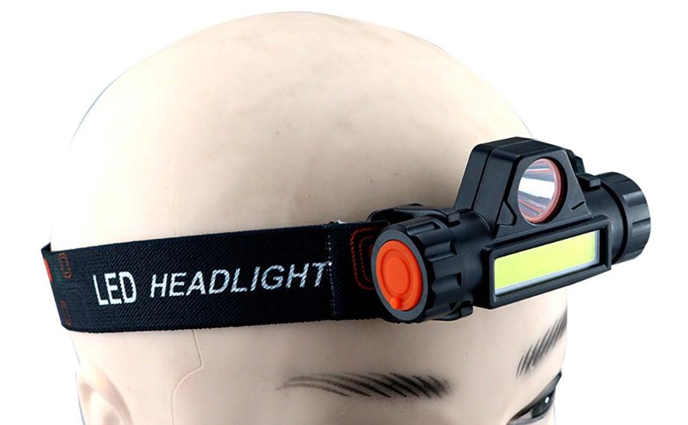 Rechargeable Waterproof Powerful LED Headlamp Portable Mini Built-in 18650 Battery Flashlight For  Portable Head Lamp Flashlight, Outdoor Lightweight Durable Headlight For Outdoor Running Camping Reading Fishing  Walking Jogging Headlight Stevvex
