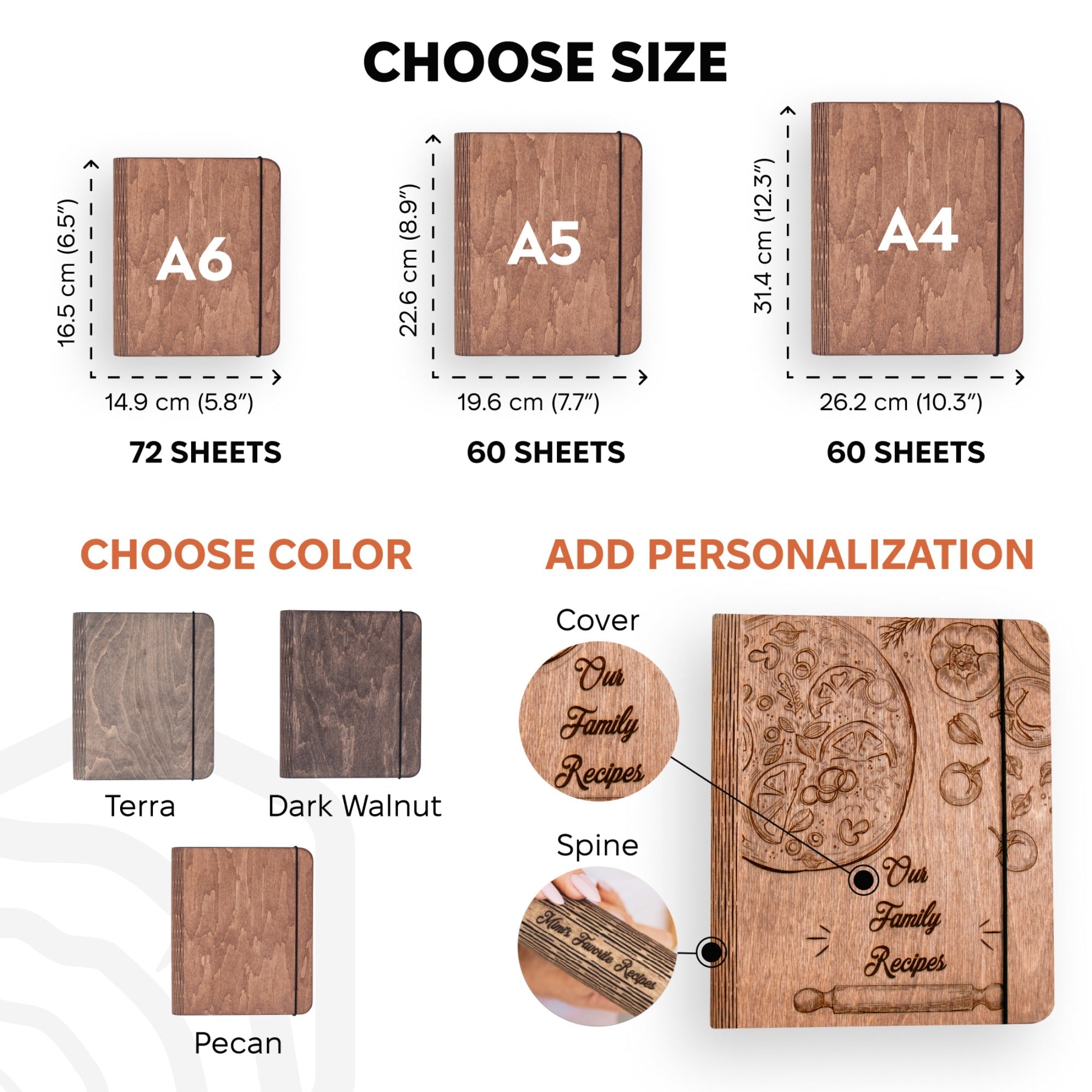 Wooden Recipe Book – Pizza Recipes - SJB-DIAMOND ELITES