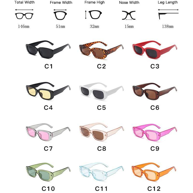 Rectangle Retro Sunglasses For  Women New  Oval Shape  Glasses For Women/Men New  Square Retro Eyeglasses For Women Luxury  Design Frames Stevvex