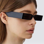 Rectangle Retro Sunglasses Trendy Small Rectangle Sunglasses Women Men Vintage Thick Frame Small Square Glasses n Small Glasses For  Men Modern Design Lightweight Frames Sunglasses For Summer Stevvex