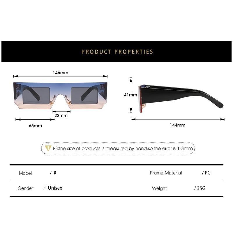 Rectangle Sunglasses for Women Retro Trendy Fashion Glasses Oval Lenses Narrow Thin Square Frame with UV400 Protection Decent Contrast Color Slice Box Style Glasses In Ocean Color  Sunglasses For Men & Women Stevvex