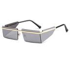 Rectangle Sunglasses Frameless Glasses Classic New Small Rimless Sunglasses For Women New Fashionable Square Sunglasses For Men New Eyewear Retro Rectangle Shape Glasses For Female In New Shades Stevvex