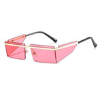 Rectangle Sunglasses Frameless Glasses Classic New Small Rimless Sunglasses For Women New Fashionable Square Sunglasses For Men New Eyewear Retro Rectangle Shape Glasses For Female In New Shades Stevvex