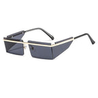 Rectangle Sunglasses Frameless Glasses Classic New Small Rimless Sunglasses For Women New Fashionable Square Sunglasses For Men New Eyewear Retro Rectangle Shape Glasses For Female In New Shades Stevvex