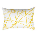 Rectangle Yellow Pillow Case Sofa Car Seat Cushion Cover Home Textile Modern Decorative Geometric Outdoor Pillow Cushion Covers Case For Couch Living Room Fashion Pillowcase 30x50CM