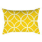 Rectangle Yellow Pillow Case Sofa Car Seat Cushion Cover Home Textile Modern Decorative Geometric Outdoor Pillow Cushion Covers Case For Couch Living Room Fashion Pillowcase 30x50CM