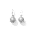 Recycled Bomb Dangle Earrings Upcycled Aluminum Bomb Parts 1.25in Handmade Laos BandsCo Straps