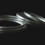 Recycled Bombshell Bangle Reclaimed Aluminum Peace Bangle Handmade Stackable BandsCo Straps