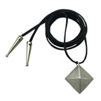 Recycled Bombshell Choker - Upcycled Aluminum Statement Jewelry, Suede Cord BandsCo Straps