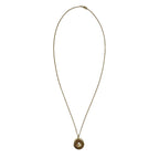 Shell Casing Pendant Necklace Recycled Brass Bullet Shell Gold Plated 12in Chain