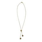 Recycled Bullet Cluster Necklace - 3 Polished Casings 11in Cambodian Handmade BandsCo Straps