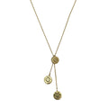 Recycled Bullet Cluster Necklace - 3 Polished Casings 11in Cambodian Handmade BandsCo Straps