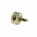 Recycled Bullet Ring Polished Brass From Reclaimed Bombshells Artisan Handcast BandsCo Straps