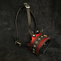 The "Balteus" leather muzzle RED - SJB-DIAMOND ELITES