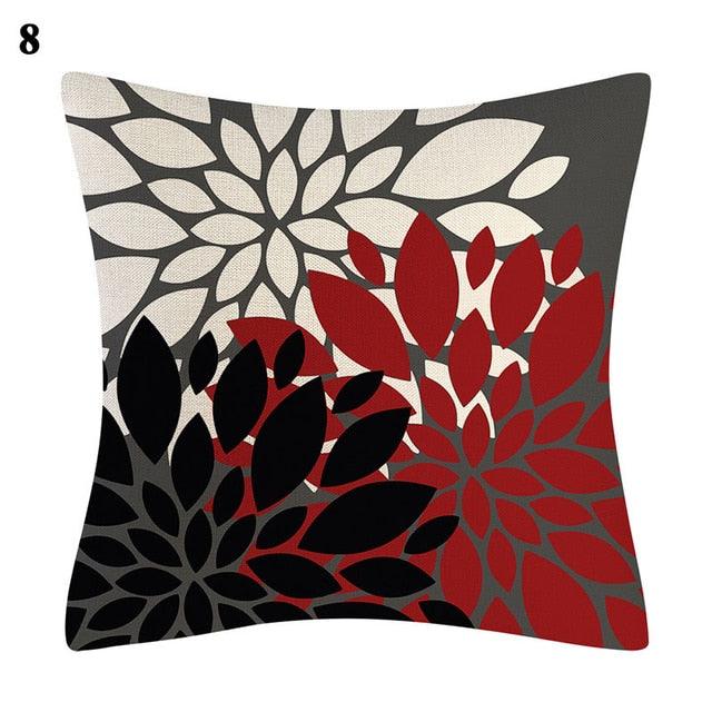 Red Abstract Cushion Cover Geometric Pillow Cases Sofa Decorative Modern Abstract Painting Pillow Case Beautiful Cushion Covers  Fashion Pillowcase Pillow Cover Stevvex