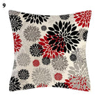 Red Abstract Cushion Cover Geometric Pillow Cases Sofa Decorative Modern Abstract Painting Pillow Case Beautiful Cushion Covers  Fashion Pillowcase Pillow Cover Stevvex